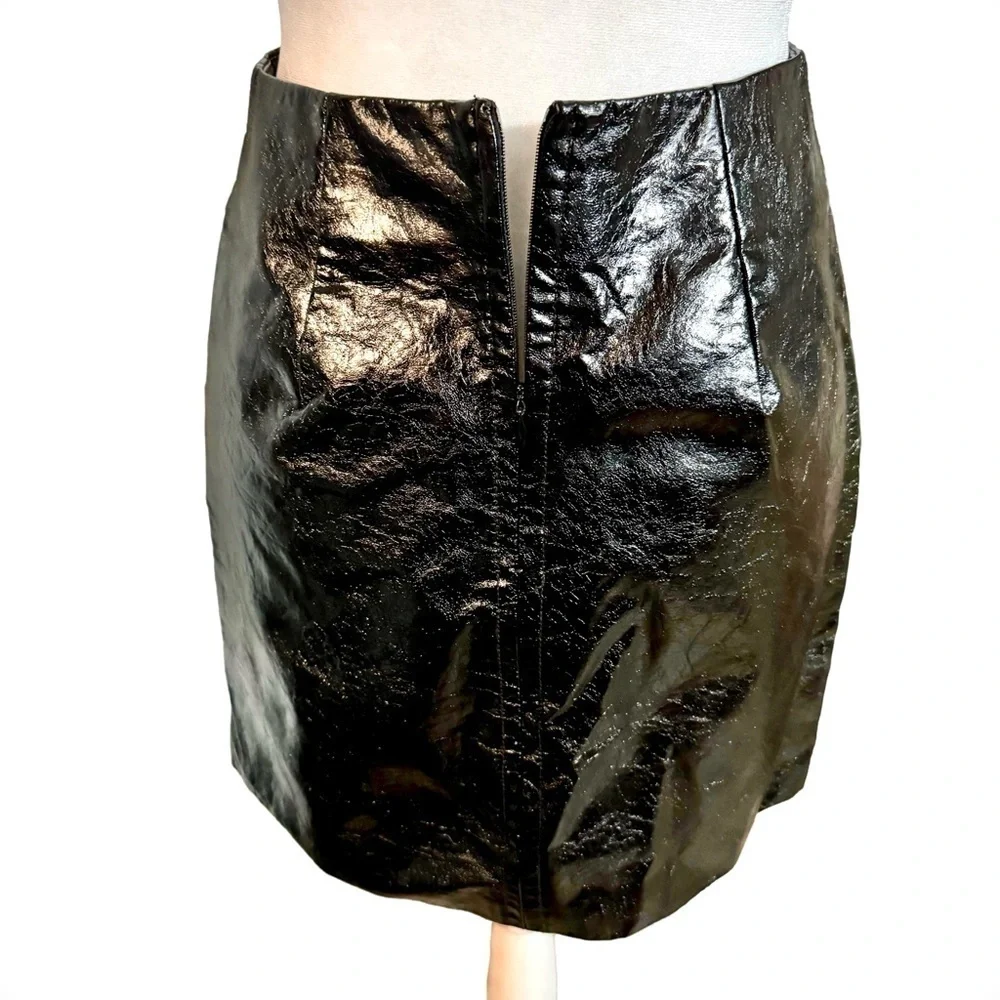 Shinestar Black Mini Pencil Skirt Viscose Polyurethane Polyester Women Size S - Picture 5 of 15